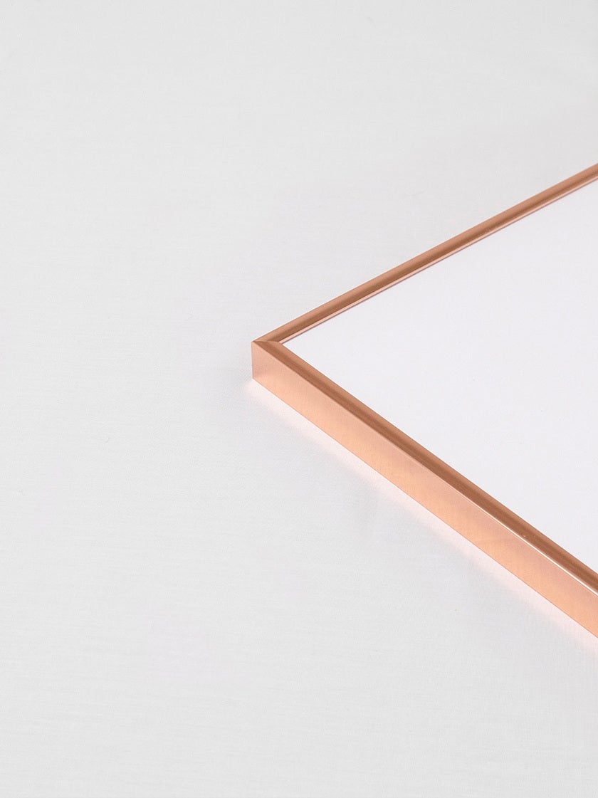 Copper effect metal frame