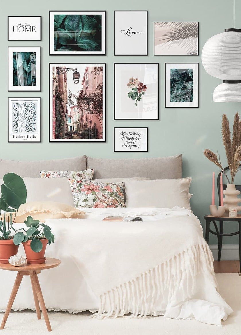 Botanical Bedroom Gallery Wall